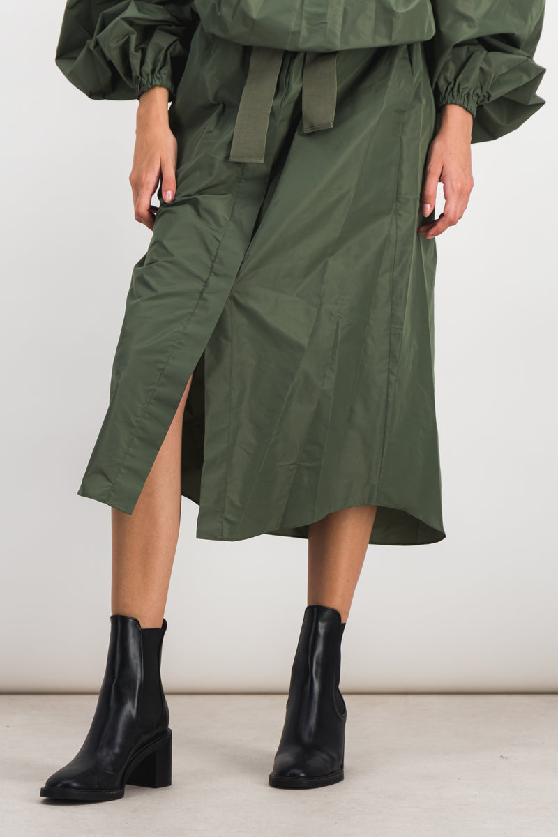 Patou - Gros grain pencil taffeta maxi skirt