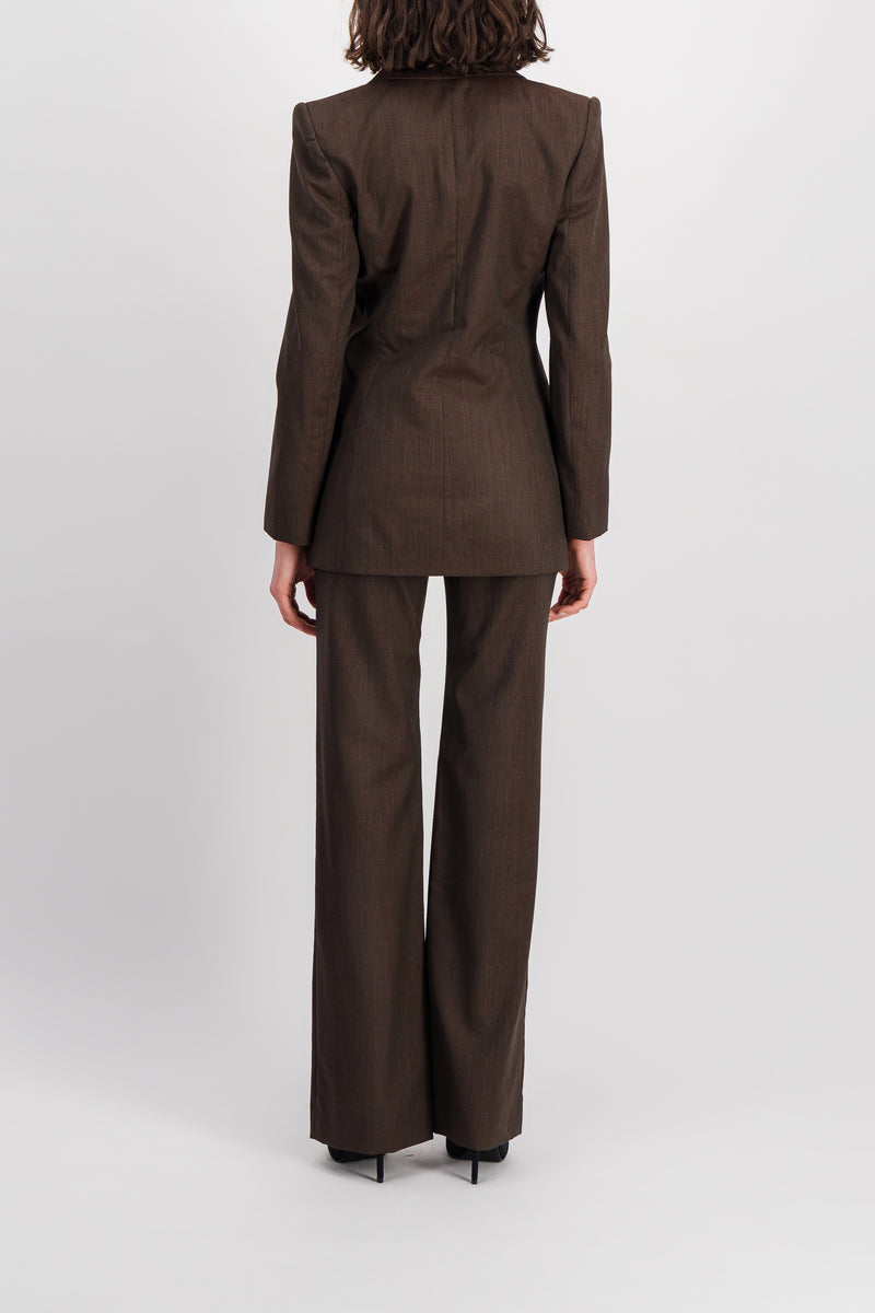 Vivienne Westwood - Brown wide leg tailored pants