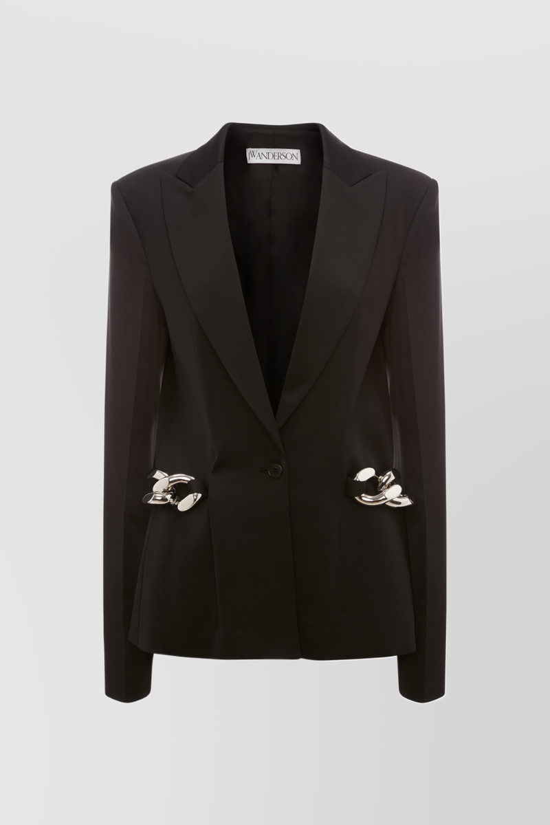 JW Anderson - Sliver chain link tailoring blazer