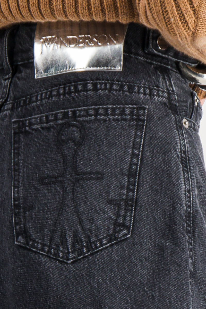 JW Anderson - Chain link denim mini skirt