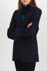 Icons v-neck wool blazer