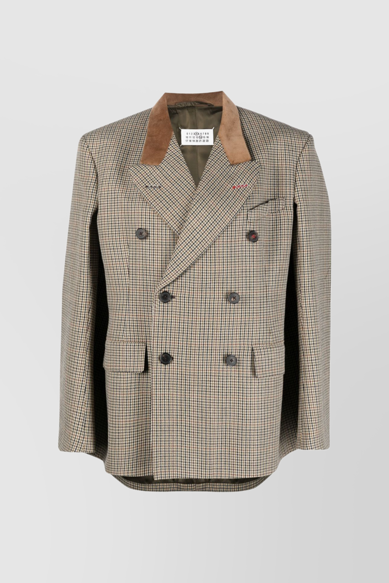 Maison Margiela - Double breasted cape blazer