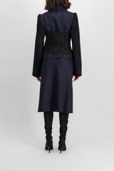 Black cotton corset