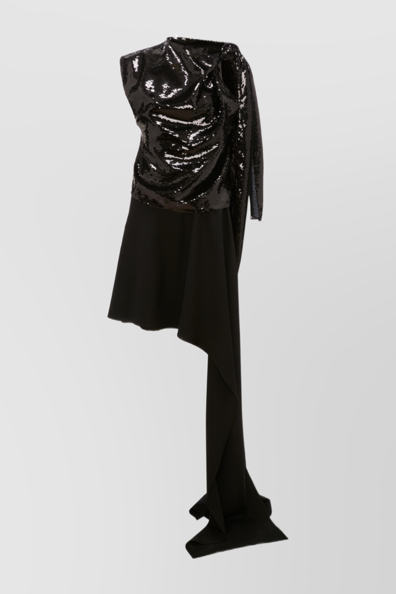 JW Anderson - Sequined asymmetric mini-dress