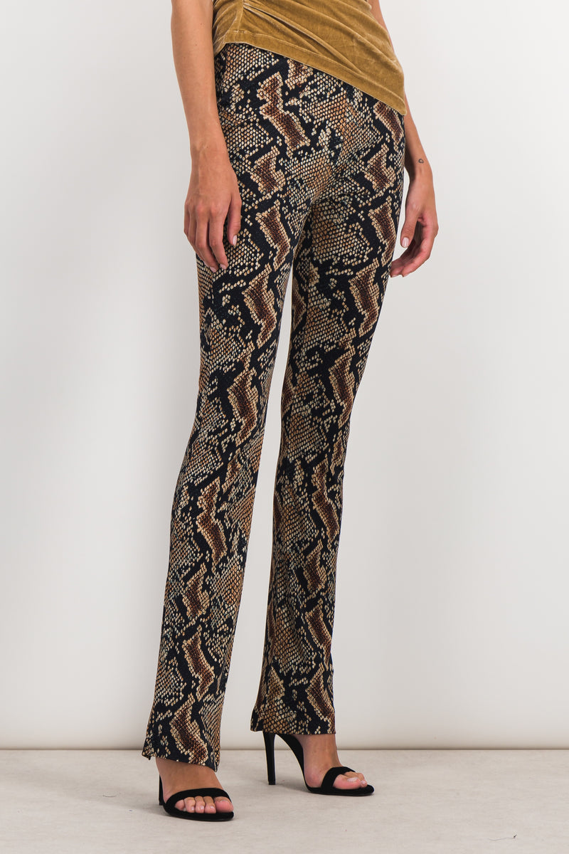 Atlein - Snake print slim straight leg pants