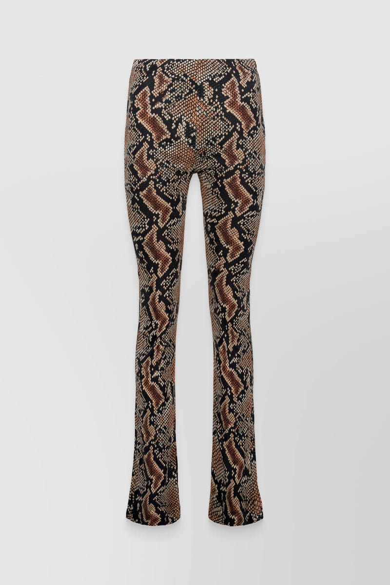 Atlein - Snake print slim straight leg pants
