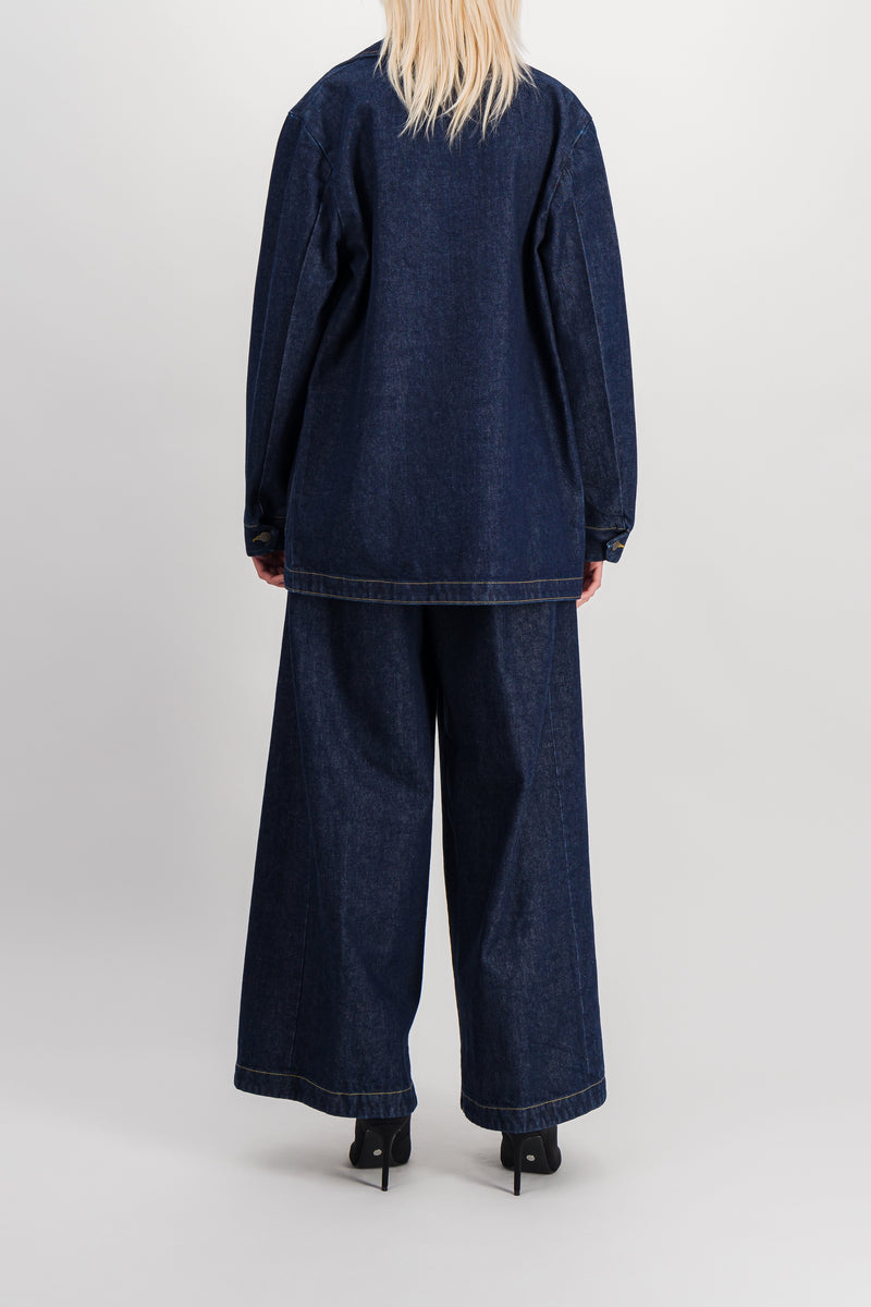 Maison Margiela - Blue denim baggy wide leg jeans