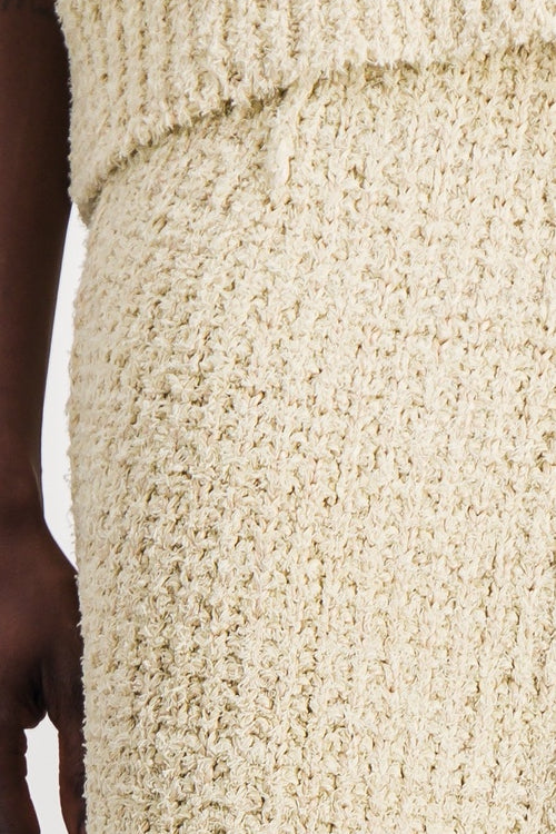 Maison Margiela - Potato bag bouclé midi pencil skirt
