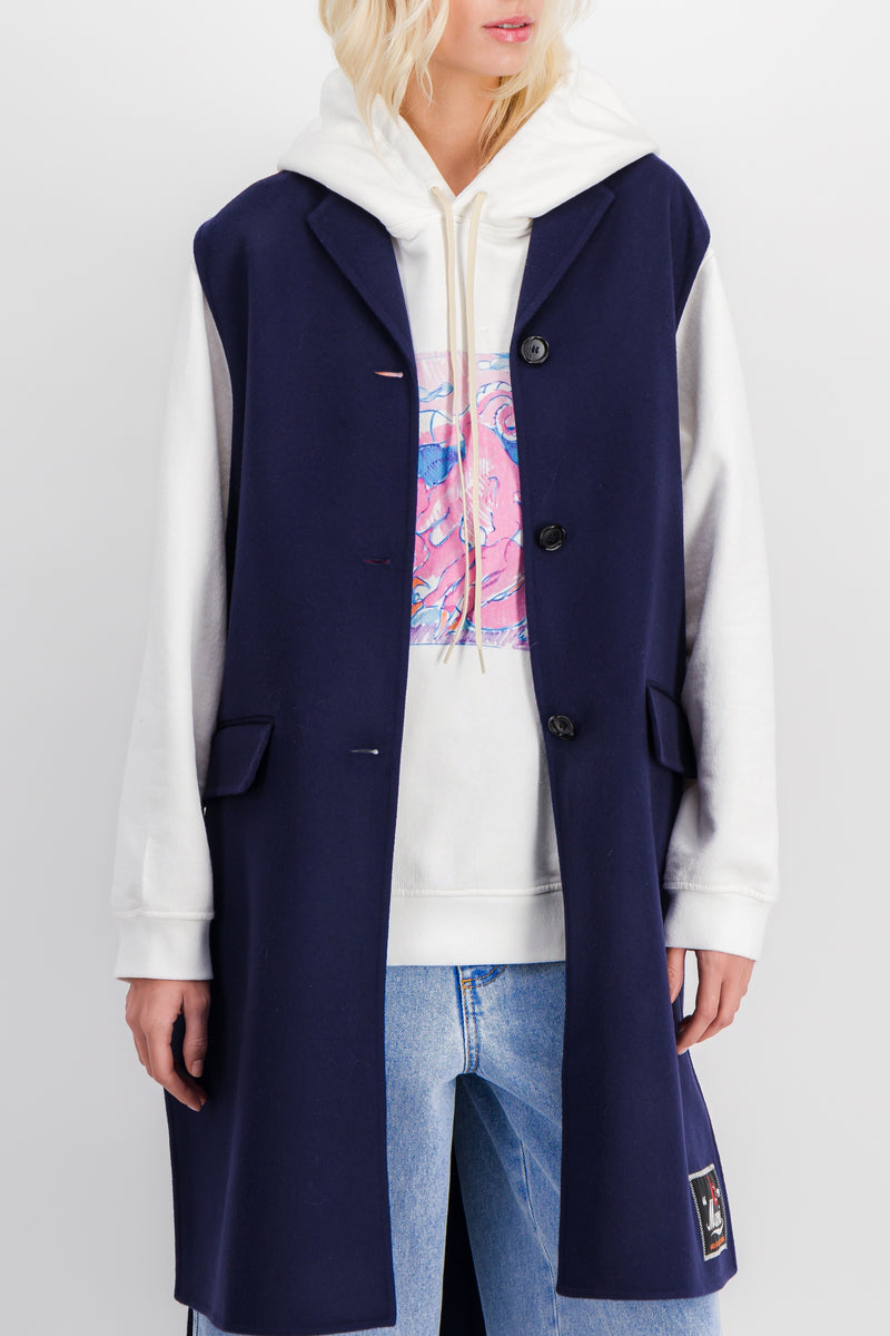 Marni - Sleeveless wool-cashmere long vest coat