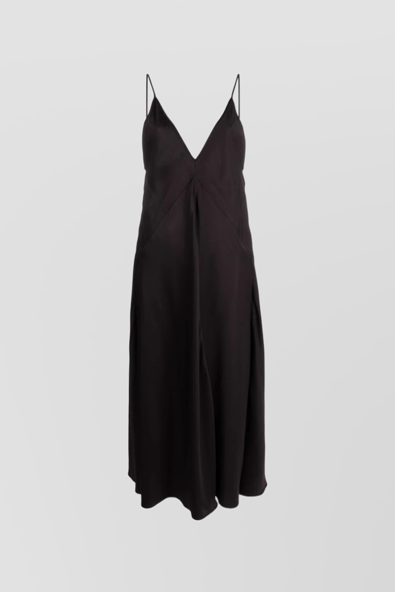 Jil Sander - Fluide viscose twill midi slip dress