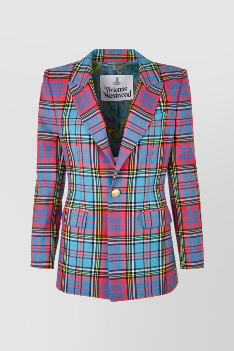 Vivienne Westwood - Tartan wool tailoring blazer