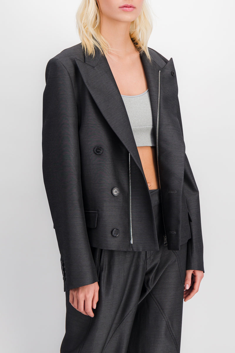 JW Anderson - Double buttoned tailoring veste with high neck