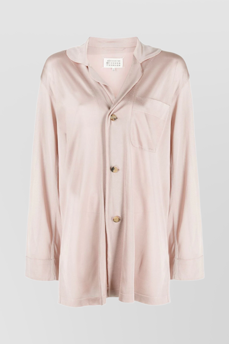 Maison Margiela - Shiny loose pyjama shirt