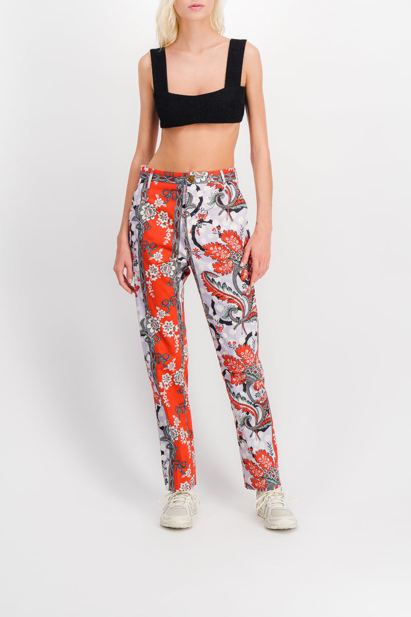 Patou - Tweed corsage crop top