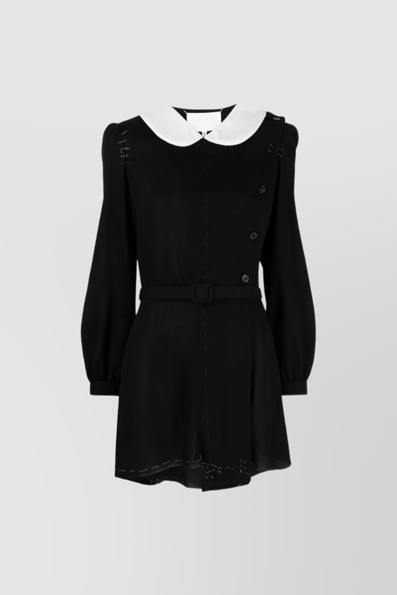 Maison Margiela - Longsleeved black short jumpsuit