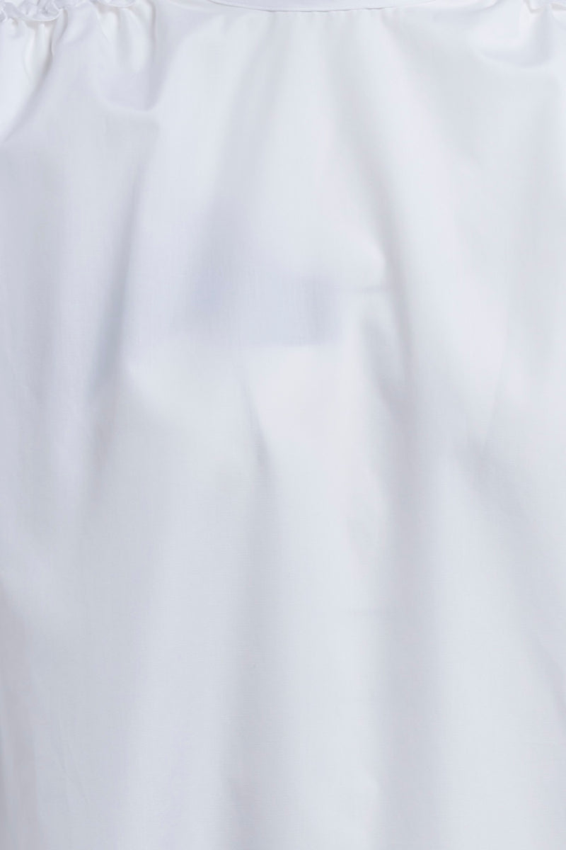 Marni - White gathered boxy cotton shirt