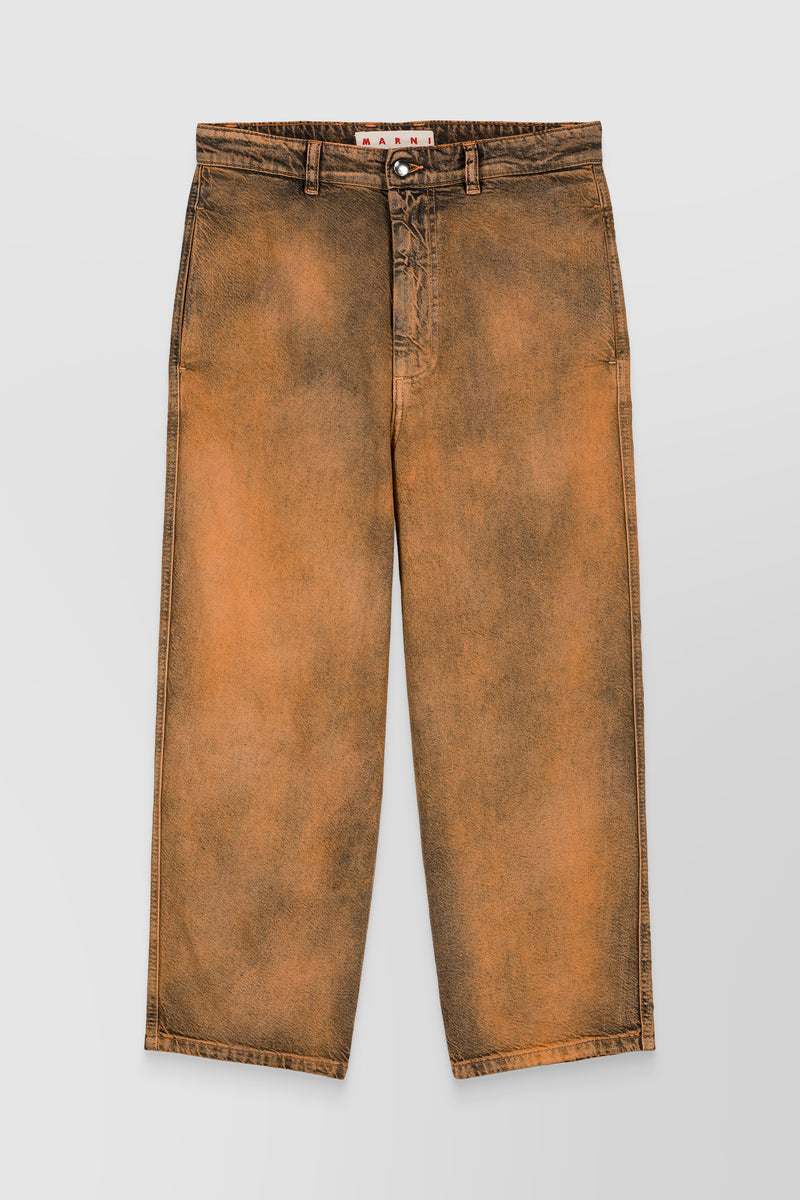 Marni - Marble dyed cropped boyfriend jeans