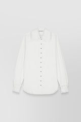 Organic cotton shirt with ruffled details