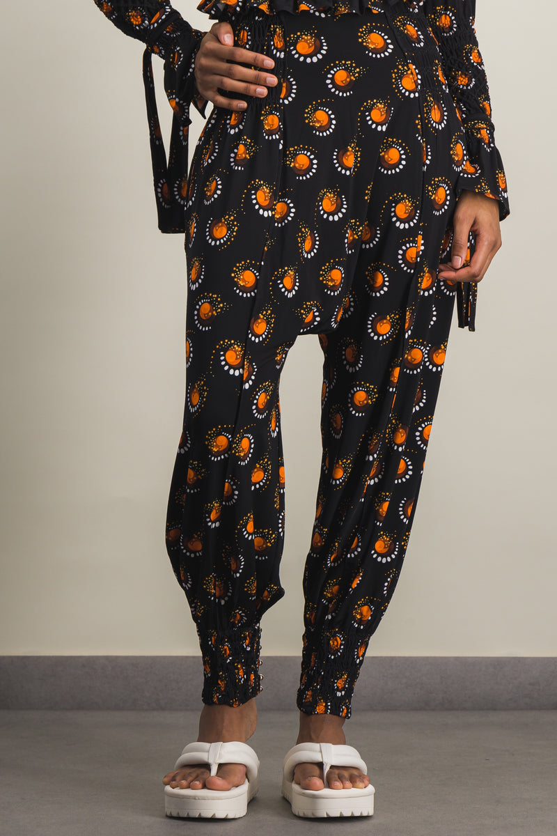 Paco Rabanne - Printed jersey sarouel pants