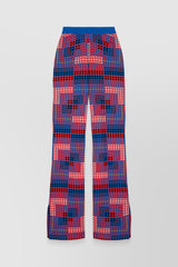 Vasarely jacquard fluid straight leg pants