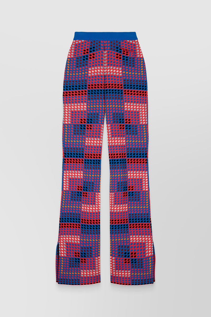 Paco Rabanne - Vasarely jacquard fluid straight leg pants