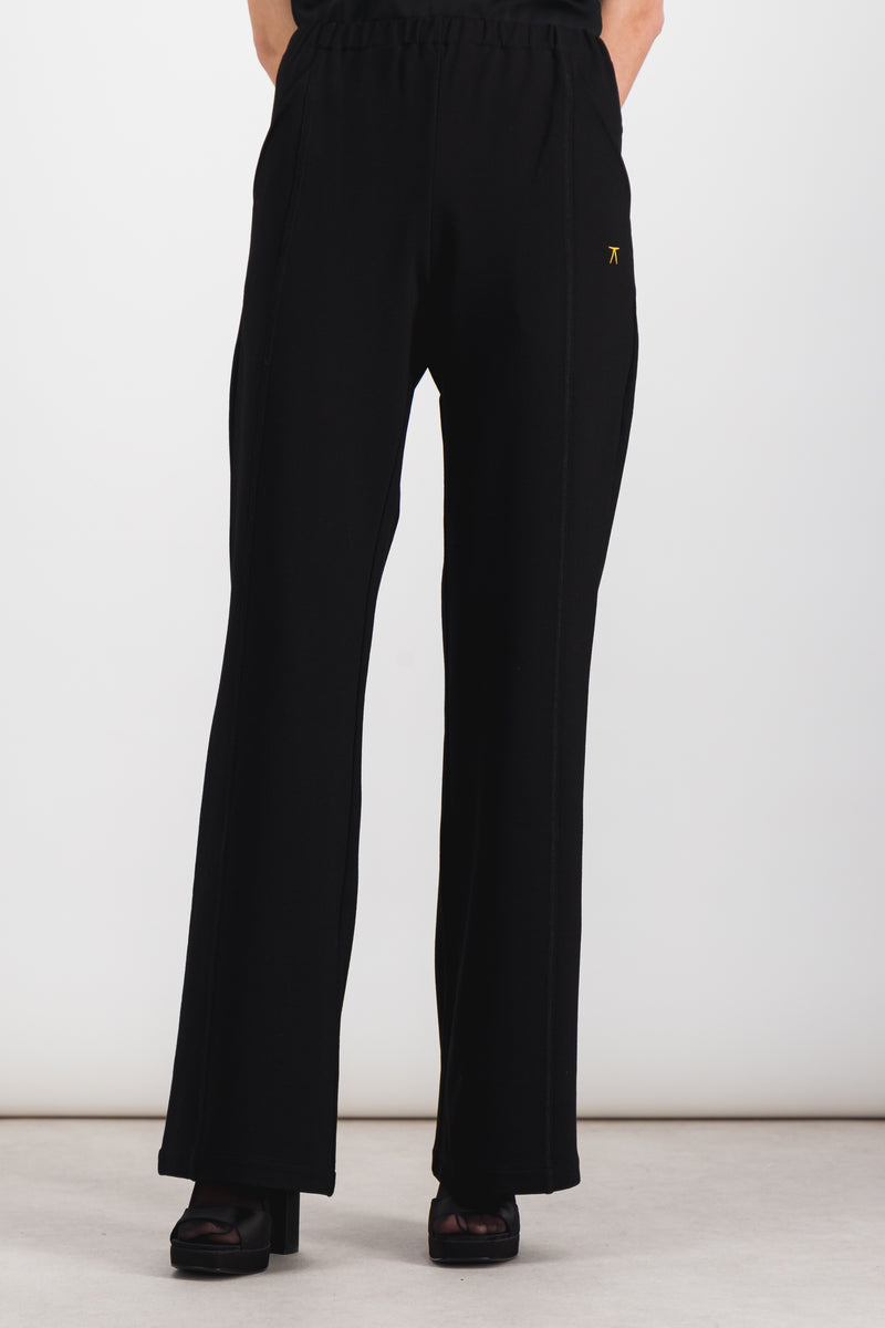 Atlein - Sustainable ocean jersey wide leg jogging pants