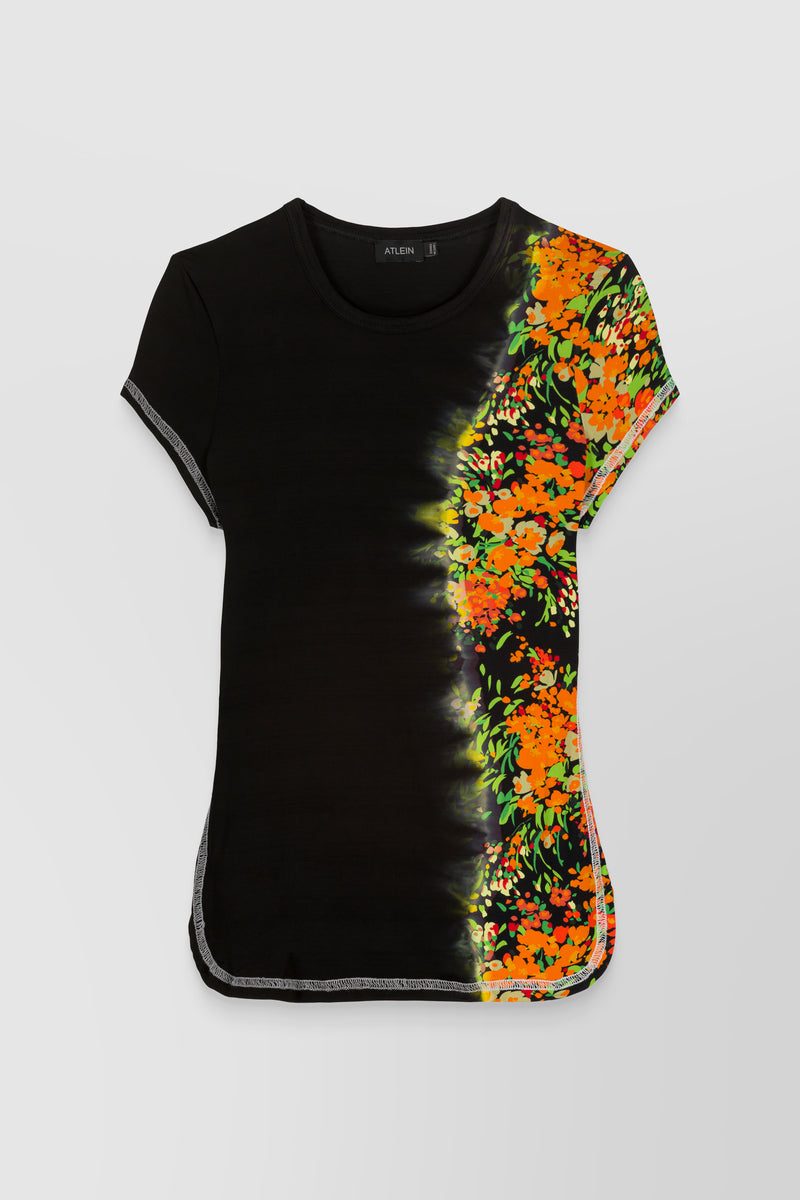 Atlein - Printed jersey t-shirt