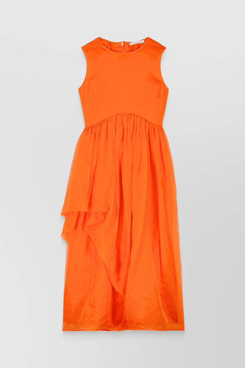 Cecilie Bahnsen - Asymmetric organdie open back midi dress
