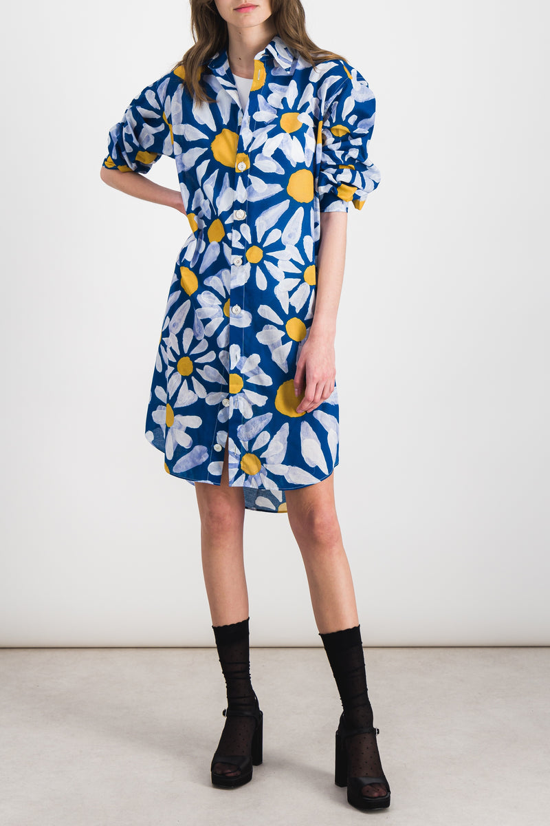 Marni - Flower printed voile midi dress