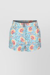 Flower printed cotton short