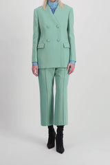 Straight double buttoned tailoring blazer