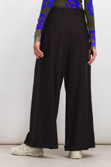 Long palazzo virgin wool pants