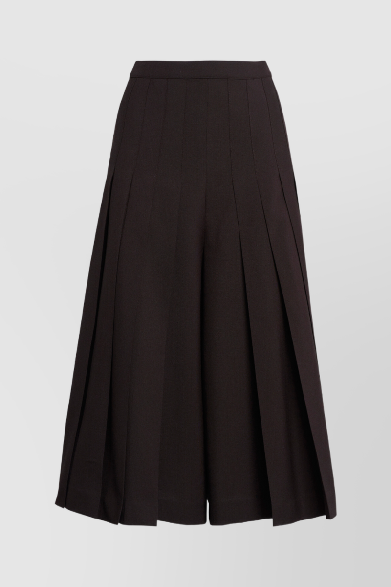 Marni - Cropped culotte virgin wool pants