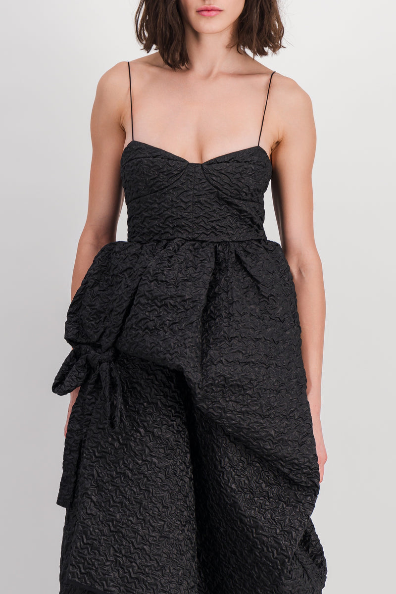 Cecilie Bahnsen - Bustier dress with asymmetrical skirt and bow